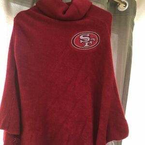 New with tags official NFL 49ers poncho one size